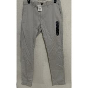 J Crew Pants Mens 30x32 Stone Slim Fit Stretch Chino Flex NWT H3167